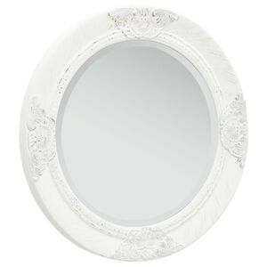 vidaXL N&aacute;stěnn&eacute; zrcadlo barokn&iacute; styl 50 cm b&iacute;l&eacute;
