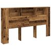 vidaXL Čelo postele s &uacute;ložn&yacute;m prostorem old wood 180 x 18,5 x 102,5 cm