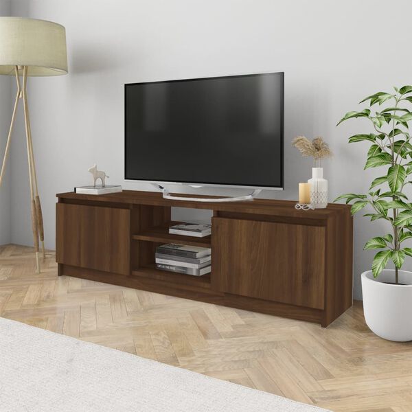 vidaXL TV skř&iacute;ňka hněd&yacute; dub 120 x 30 x 35,5 cm kompozitn&iacute; dřevo