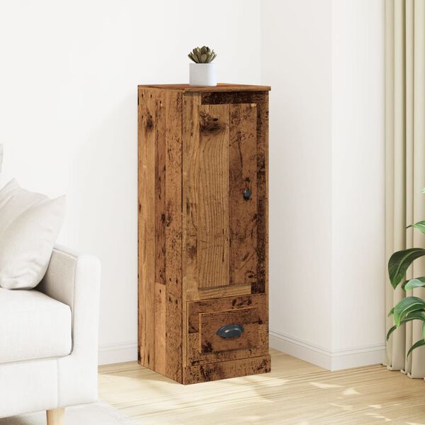 vidaXL Skříň highboard old wood 36 x 35,5 x 103,5 kompozitní dřevo