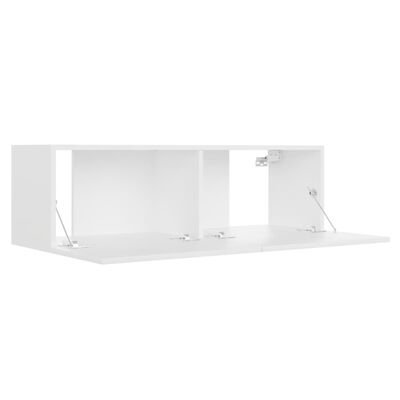 vidaXL TV stolek bílý 100 x 30 x 30 cm dřevotříska