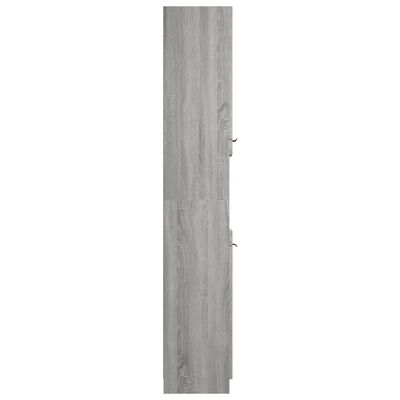 vidaXL Koupelnová skříňka šedá sonoma 32x34x188,5 cm kompozitní dřevo