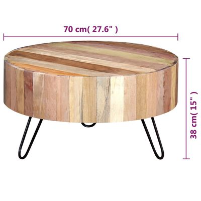 vidaXL Konferenční stolek masivní recyklované dřevo