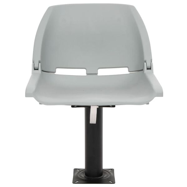 vidaXL 4d&iacute;ln&yacute; set skl&aacute;dac&iacute;ho sedadla bez pol&scaron;t&aacute;ře &scaron;ed&yacute; 48 x 51 x 41 cm