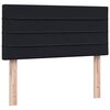 vidaXL Box spring postel s matrac&iacute; čern&aacute; 80x210 cm samet