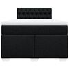 vidaXL Box spring postel s matrac&iacute; čern&aacute; 120x190 cm textil