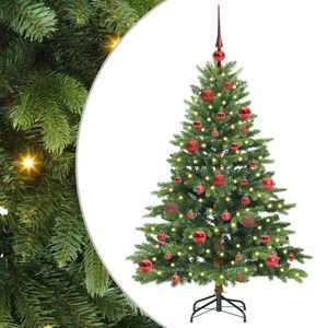 vidaXL Uměl&yacute; v&aacute;nočn&iacute; stromeček s stojanem Zelen&aacute; 150 cm PE a PVC