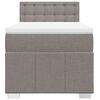 vidaXL Box spring postel s matrac&iacute; taupe 80x200 cm textil