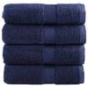 vidaXL Pr&eacute;miov&eacute; myc&iacute; utěrky SOLUND 4 ks tmavě modr&eacute; 30x30 cm 600 g/m&sup2;
