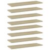 vidaXL Př&iacute;davn&eacute; police 8 ks dub sonoma 60 x 20 x 1,5 cm dřevotř&iacute;ska