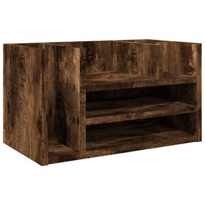vidaXL Stoln&iacute; organiz&eacute;r kouřov&yacute; dub 44,5 x 24 x 25 cm kompozitn&iacute; dřevo