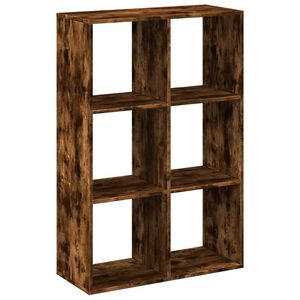 vidaXL Knihovna/děl&iacute;c&iacute; stěna kouřov&yacute; dub 69,5x29x103,5 cm kompozit