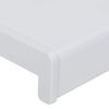 vidaXL Parapet okna B&iacute;l&aacute; 120 x 15 x 4,5 cm PVC