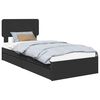 vidaXL Postel s &uacute;ložn&yacute;m prostorem Čern&aacute; 75 x 190 cm Kompozitn&iacute; dřevo