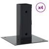 vidaXL Podstavce pod sloupky čtvercov&eacute; 4 ks antracit 46x46 mm