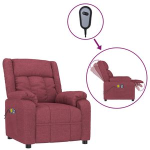 vidaXL Elektrick&eacute; mas&aacute;žn&iacute; křeslo v&iacute;nov&eacute; textil