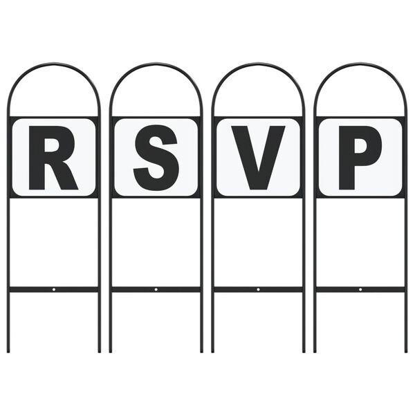 vidaXL Drezurní značky 4 ks ocel