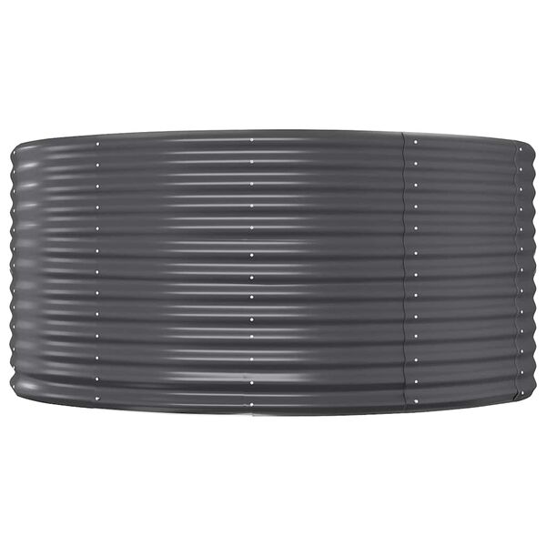 vidaXL Vyv&yacute;&scaron;en&yacute; z&aacute;hon antracit 447x140x68 cm pozinkovan&aacute; ocel