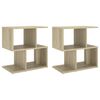 vidaXL Nočn&iacute; stolky 2 ks dub sonoma 50 x 30 x 51,5 cm kompozitn&iacute; dřevo