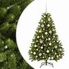 vidaXL Uměl&yacute; v&aacute;nočn&iacute; stromek, světle zelen&yacute;, s ozdobami 120 cm 150 LED