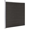 vidaXL Plotov&yacute; d&iacute;lec WPC 175 x 186 cm čern&yacute;