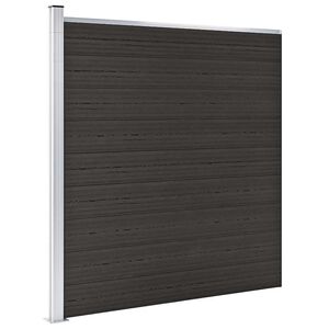 vidaXL Plotov&yacute; d&iacute;lec WPC 175 x 186 cm čern&yacute;