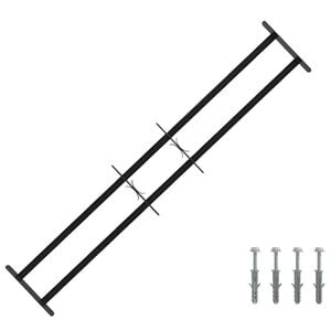 vidaXL Zabezpečovac&iacute; mř&iacute;ž pro okna se 2 př&iacute;čn&yacute;mi li&scaron;tami 3 pcs
