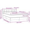 vidaXL Box spring postel s matrac&iacute; čern&aacute; 160x210 cm samet