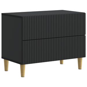 vidaXL Nočn&iacute; skř&iacute;ňka Čern&aacute; 62 x 34,5 x 48 cm Kompozitn&iacute; dřevo