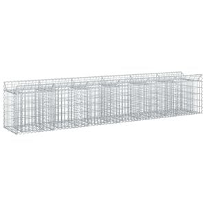 vidaXL Gabionov&yacute; vyv&yacute;&scaron;en&yacute; z&aacute;hon 2 ks 300 x 50 x 60 cm Pozinkovan&aacute; ocel