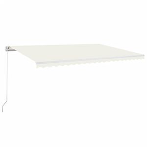 vidaXL Ručně zatahovac&iacute; mark&yacute;za 500 x 300 cm kr&eacute;mov&aacute;
