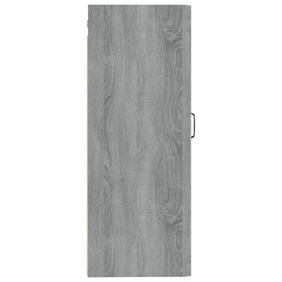 vidaXL Závěsná skříňka šedá sonoma 35 x 34 x 90 cm kompozitní dřevo