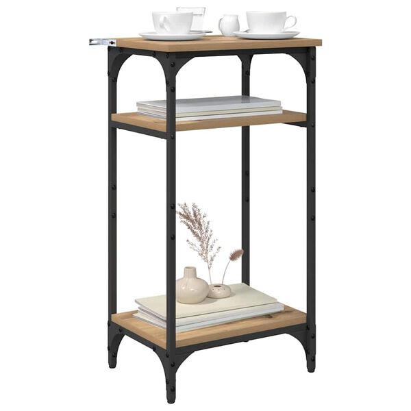 vidaXL Bočn&iacute; stůl Artisanov&yacute; dub 40 x 30 x 75 cm kompozitn&iacute; dřevo