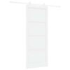 vidaXL Posuvn&eacute; dveře 86 x 211 cm Kompozitn&iacute; dřevo B&iacute;l&aacute;
