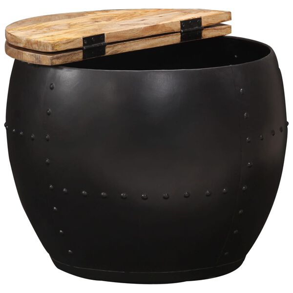 vidaXL Konferenční stolek kulatý 53 x 43 cm masivní mangovníkové dřevo