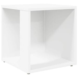 vidaXL Odkl&aacute;dac&iacute; stolek b&iacute;l&yacute; 33 x 33 x 34,5 cm kompozitn&iacute; dřevo