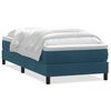 vidaXL Box spring postel s matrac&iacute; tmavě modr&aacute; 90x210 cm samet