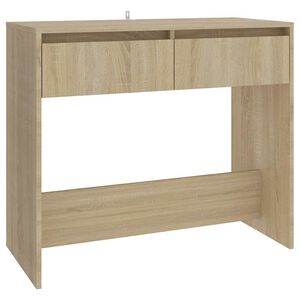 vidaXL Konzolov&yacute; stolek dub sonoma 89 x 41 x 76,5 cm kompozitn&iacute; dřevo
