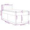 vidaXL Box spring postel s matrac&iacute; tmavě zelen&aacute; 90x200 cm samet