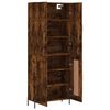 vidaXL Skř&iacute;ň highboard kouřov&yacute; dub 69,5 x 34 x 180 cm kompozitn&iacute; dřevo