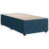 vidaXL Box spring postel s matrac&iacute; modr&aacute; 100 x 200 cm samet