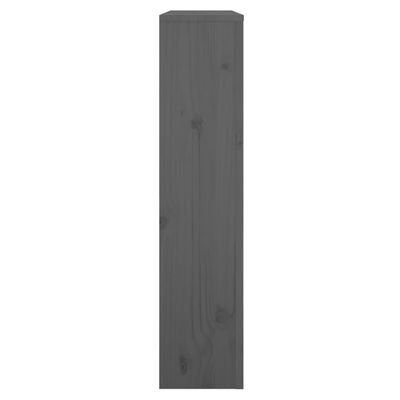 vidaXL Kryt na radiátor šedý 79,5 x 19 x 84 cm masivní borové dřevo