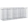 vidaXL Gabionov&yacute; vyv&yacute;&scaron;en&yacute; z&aacute;hon 2 ks 200 x 50 x 80 cm Pozinkovan&aacute; ocel