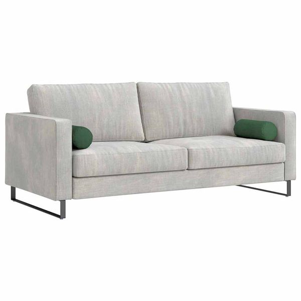 vidaXL Pol&scaron;t&aacute;ře 2 pcs Tmavě zelen&aacute; &Oslash; 15 x 40 cm Žebrovan&aacute; l&aacute;tka