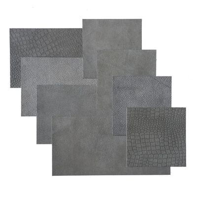 WallArt Kožené nástěnné panely Jordan bluish grey 32 ks