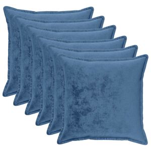 vidaXL Povlak na pol&scaron;t&aacute;ř 6 pcs HOUTEN Světle modr&aacute; 70 x 70 cm Flanel