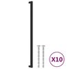 vidaXL N&aacute;bytkov&eacute; &uacute;chytky 10 ks čern&eacute; 480 mm nerezov&aacute; ocel