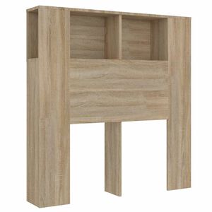 vidaXL Čelo postele s &uacute;ložn&yacute;m prostorem dub sonoma 100x18,5x102,5 cm