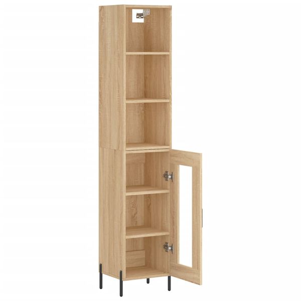 vidaXL Skř&iacute;ň highboard dub sonoma 34,5 x 34 x 180 cm kompozitn&iacute; dřevo