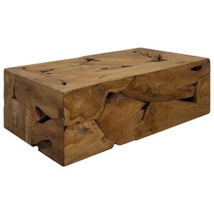 vidaXL Konferenční stolek 90 x 50 x 30 cm pravý teak hnědý
